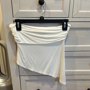 White Women's Strapless Top